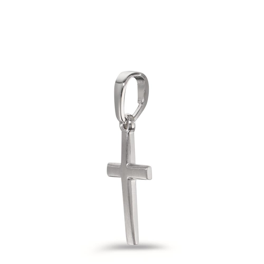 Pendentif Argent Rhodié Croix