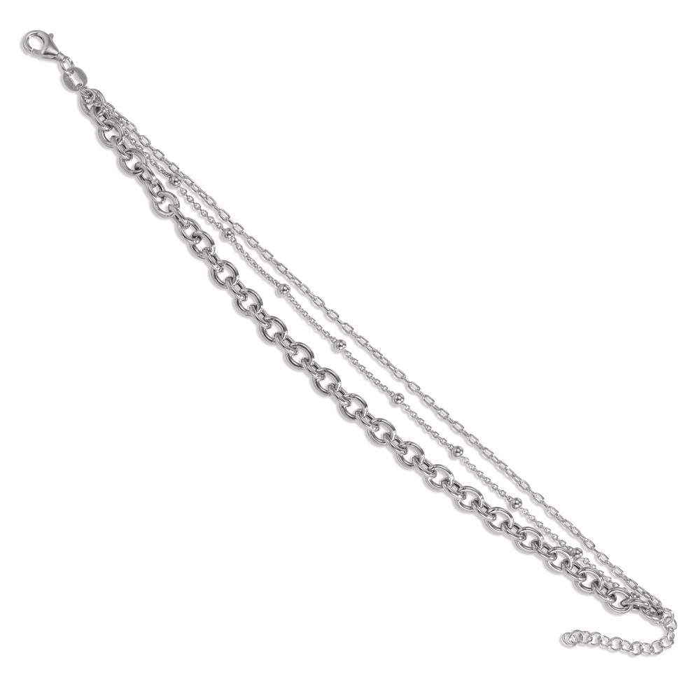 Bracelet Argent Rhodié 17-19 cm