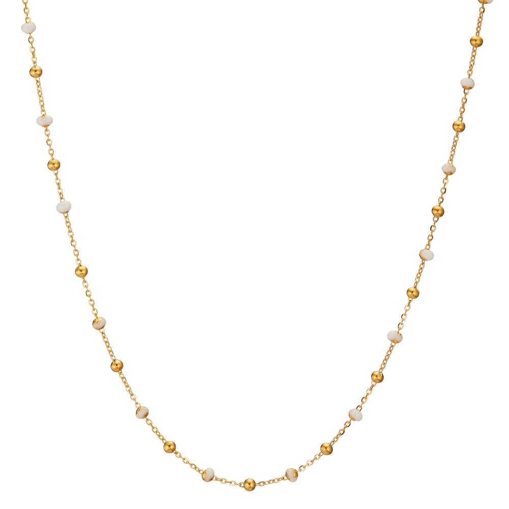 Collier 750/18 K Gelbgold emailliert