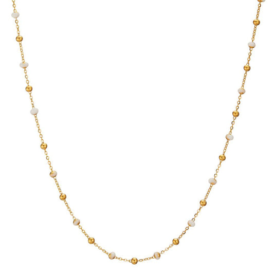 Collier 750/18K geel goud Geëmailleerd 42 cm