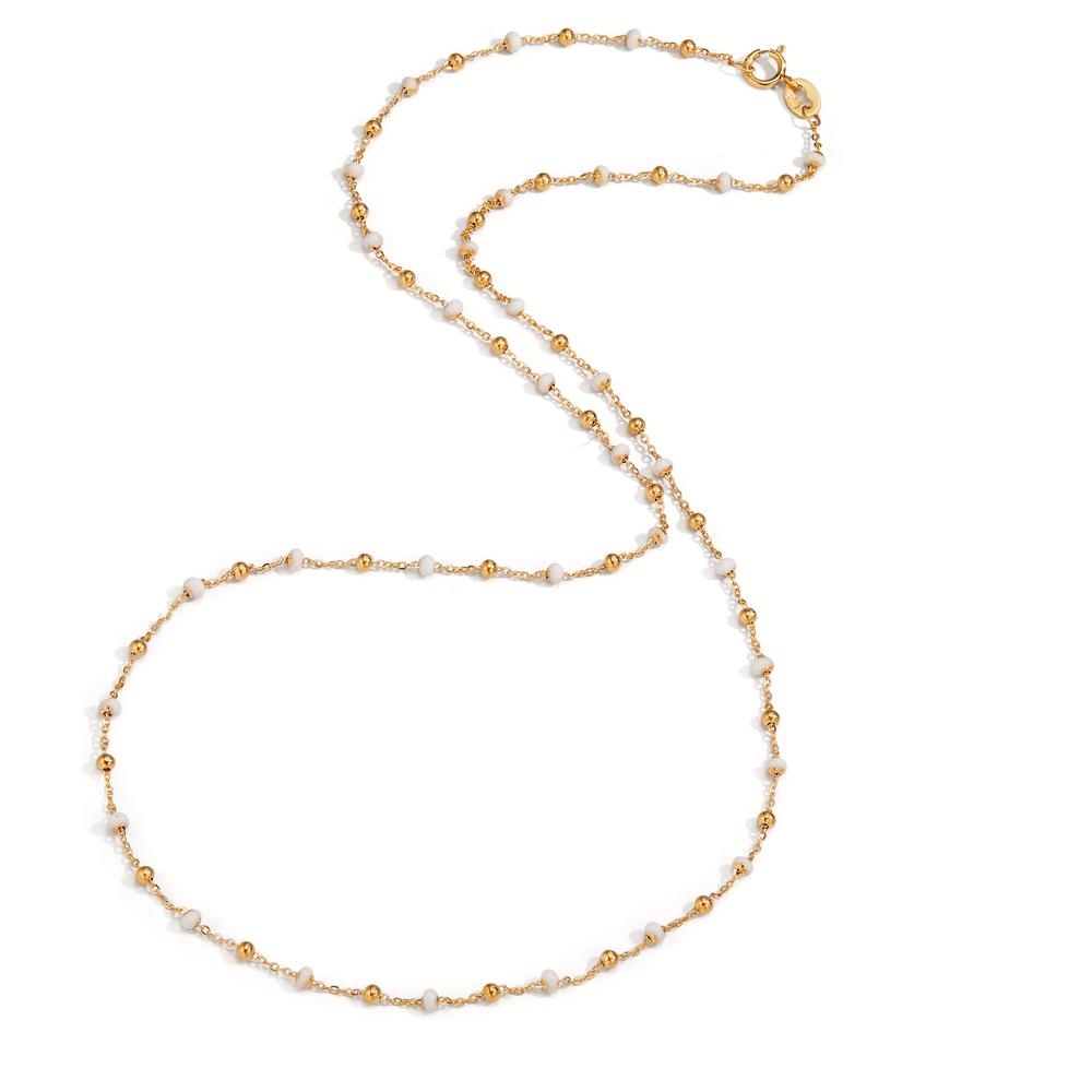 Collier 750/18 K Gelbgold emailliert