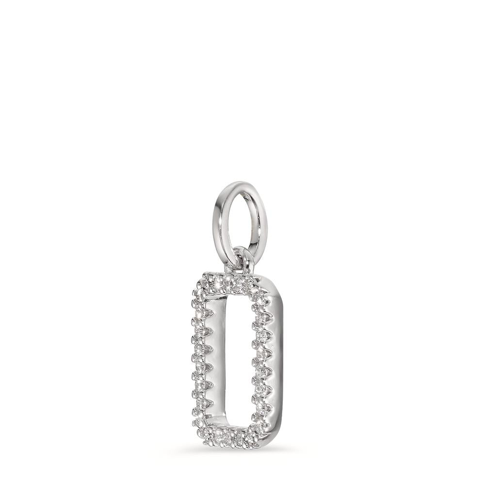 Pendentif Or blanc 18K Diamant 0.11 ct, w-si