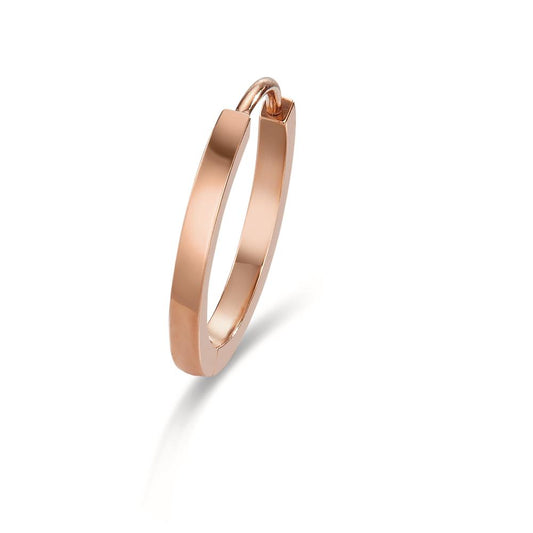 Scharnier oorring 1 stuk Titanium Rosé IP-gecoat