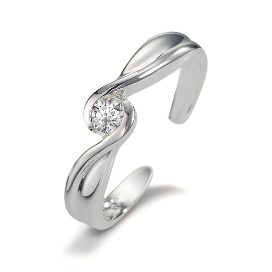 Bague doigt de pied Argent Zircone