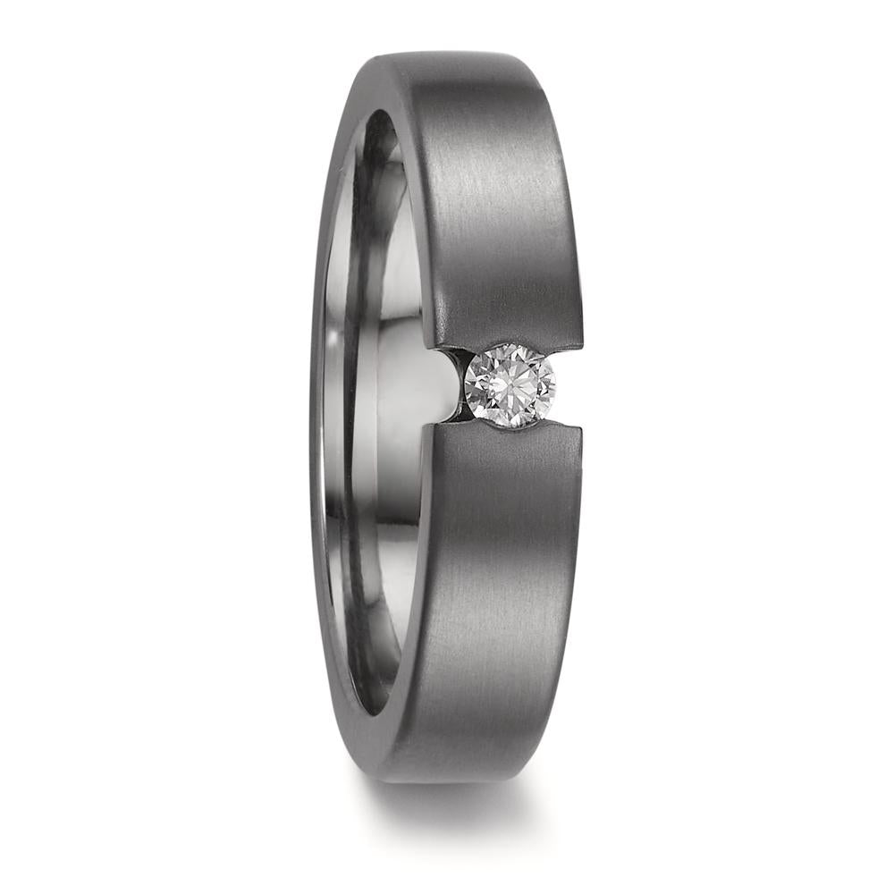 Partnerring 999 Tantaal Diamant 0.10 ct, w-si