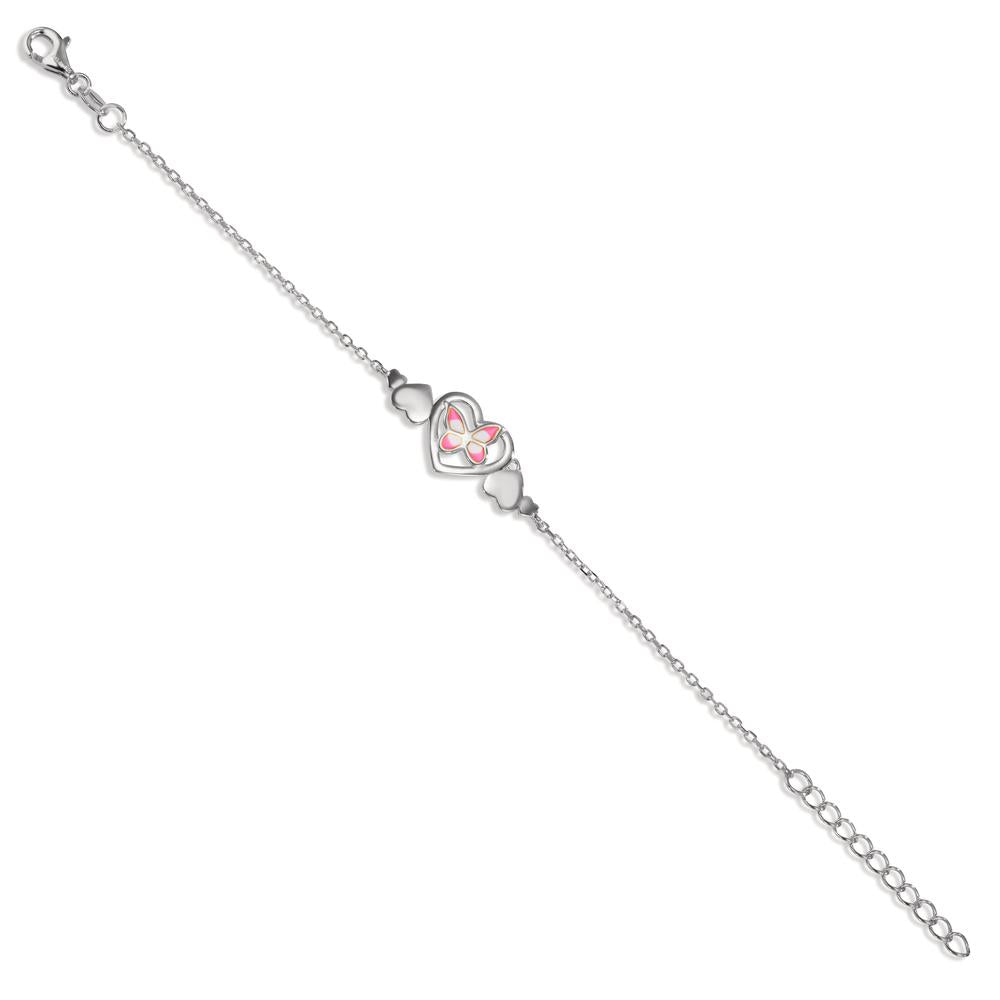 Bracelet Argent Rhodié Papillon 14-17 cm