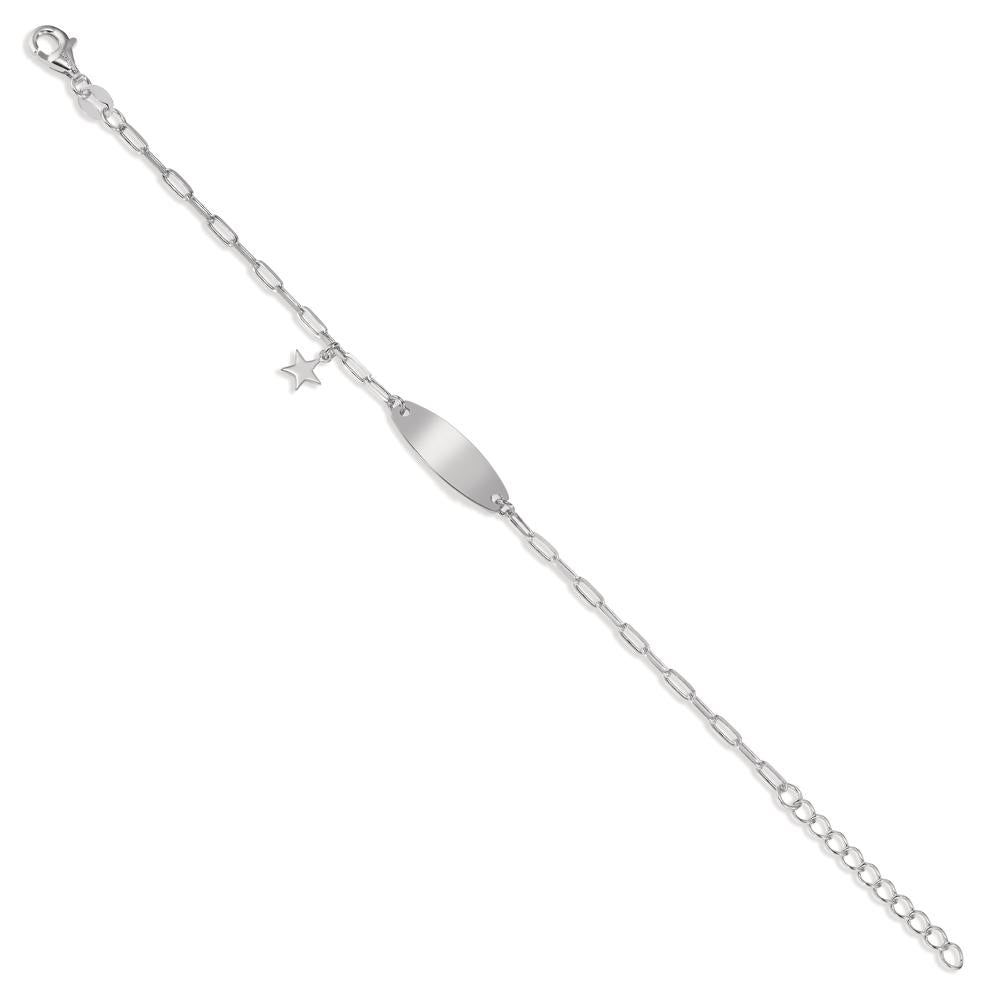 Graveer armband Zilver Gerhodineerd Ster 14-17 cm