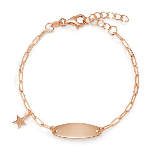 Graveer armband Zilver Rosé Verguld Ster 14-17 cm