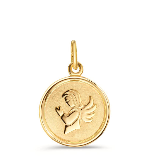 Pendentif Or jaune 9K Ange gardien Ø12 mm