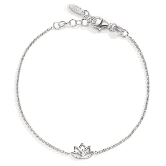 Armband Silber rhodiniert Lotusblume verstellbar