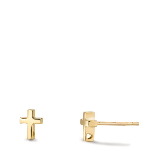 Ohrstecker 585/14 K Gelbgold Kreuz