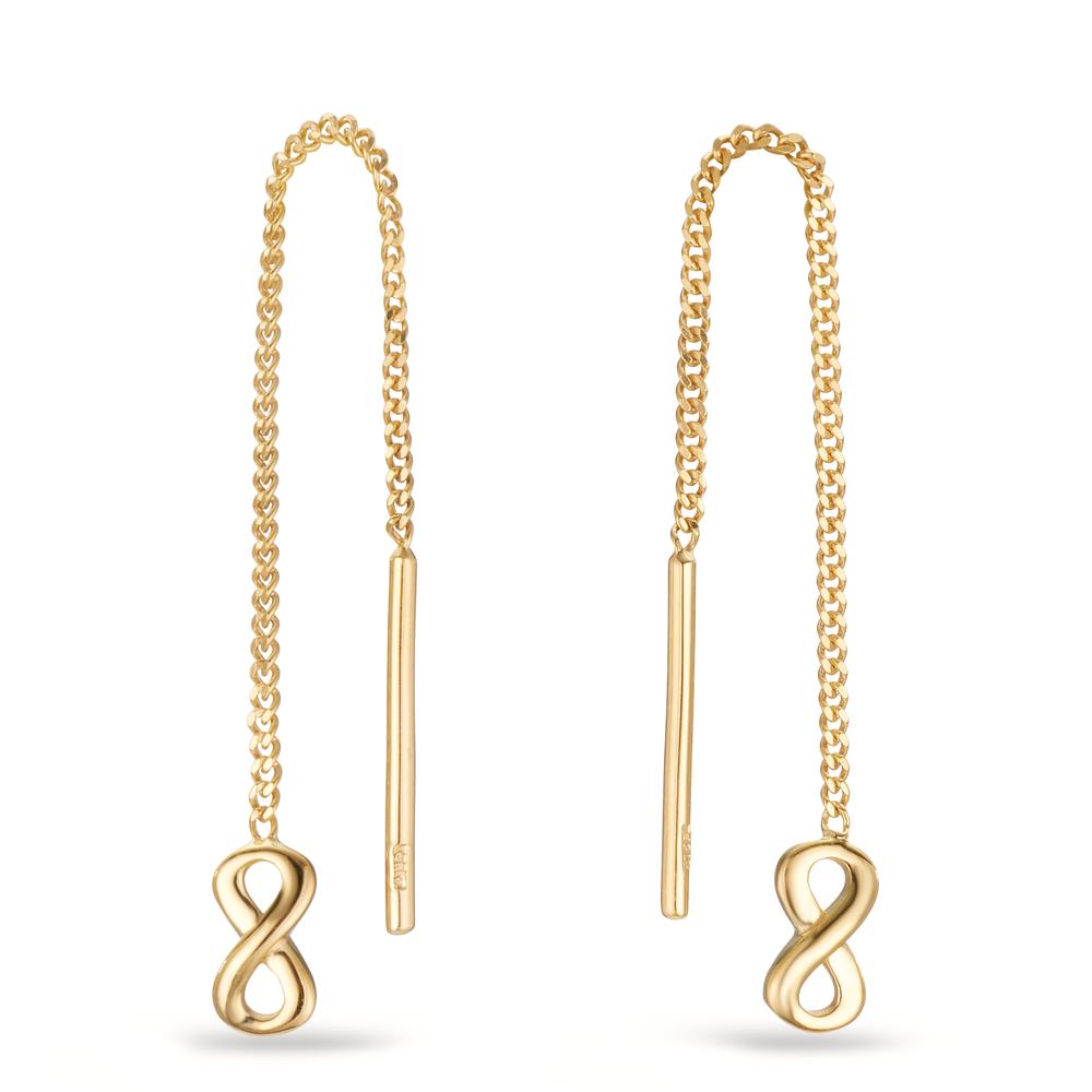 Boucles d'oreilles pendantes Or jaune 9K Infini