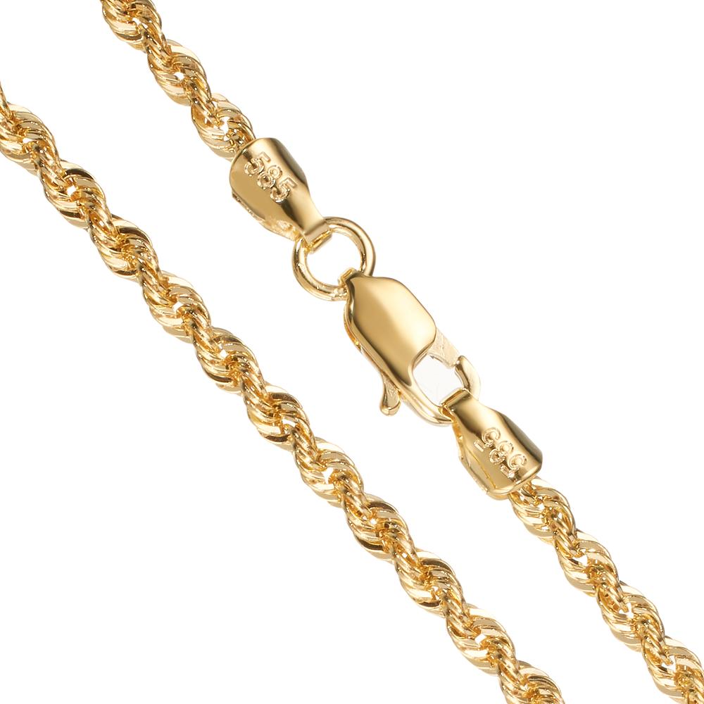 Collier 585/14K geel goud 42 cm Ø2 mm