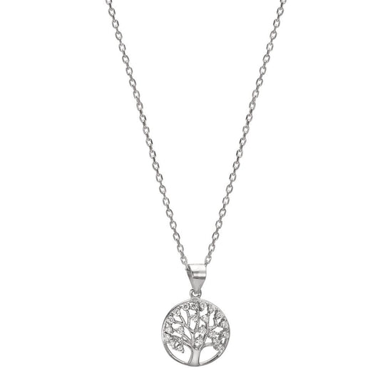 Chaînette avec pendentif Argent Rhodié Arbre de la vie 40-42 cm