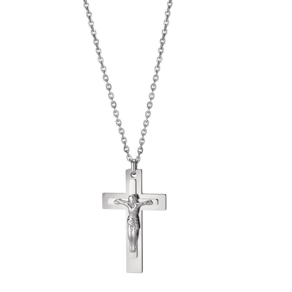 Collier Acier inoxydable Croix 50 cm