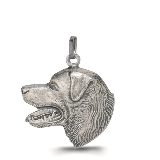 Pendentif Argent Patinée Chien