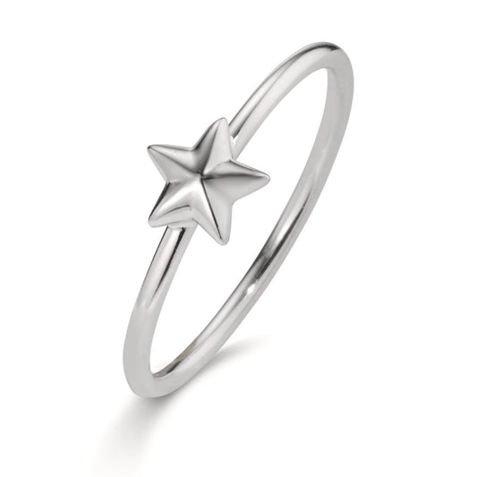 Bague Argent Rhodié Étoile