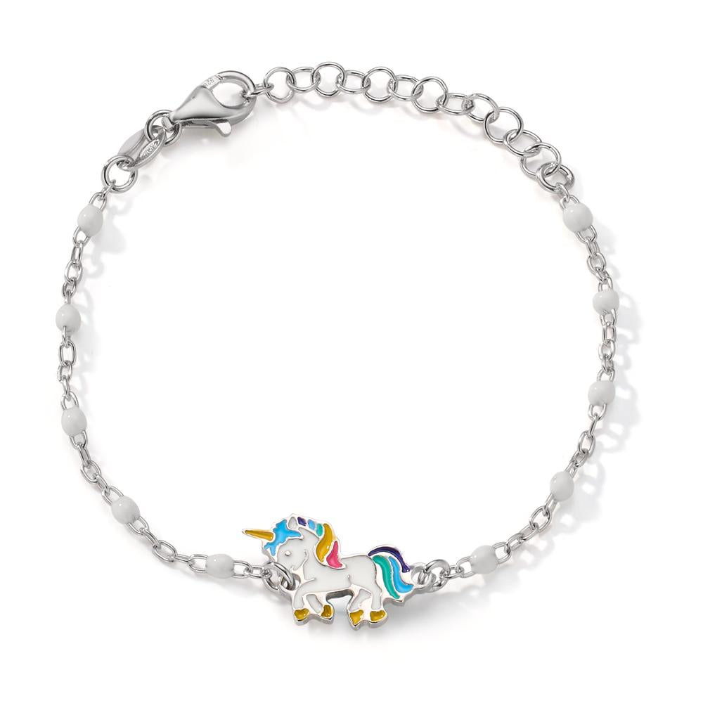 Bracelet Argent Rhodié Licorne 13-16 cm