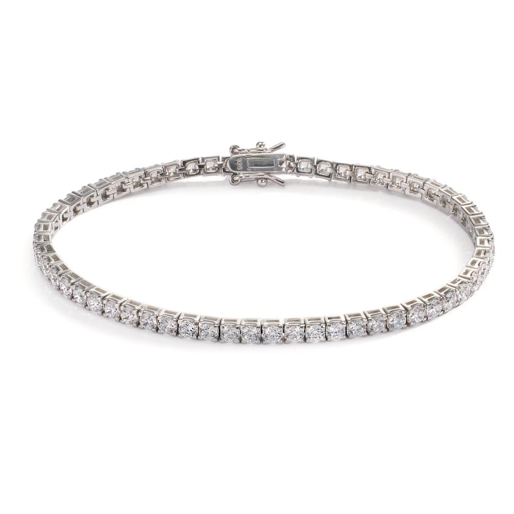 Armband Silber Zirkonia 56 Steine rhodiniert