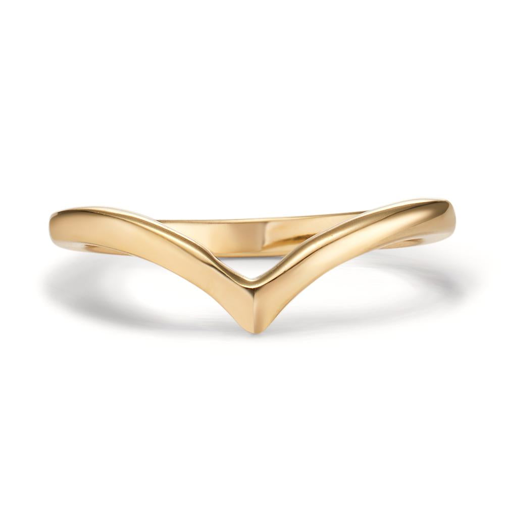 Fingerring Bronze vergoldet 3 Micron