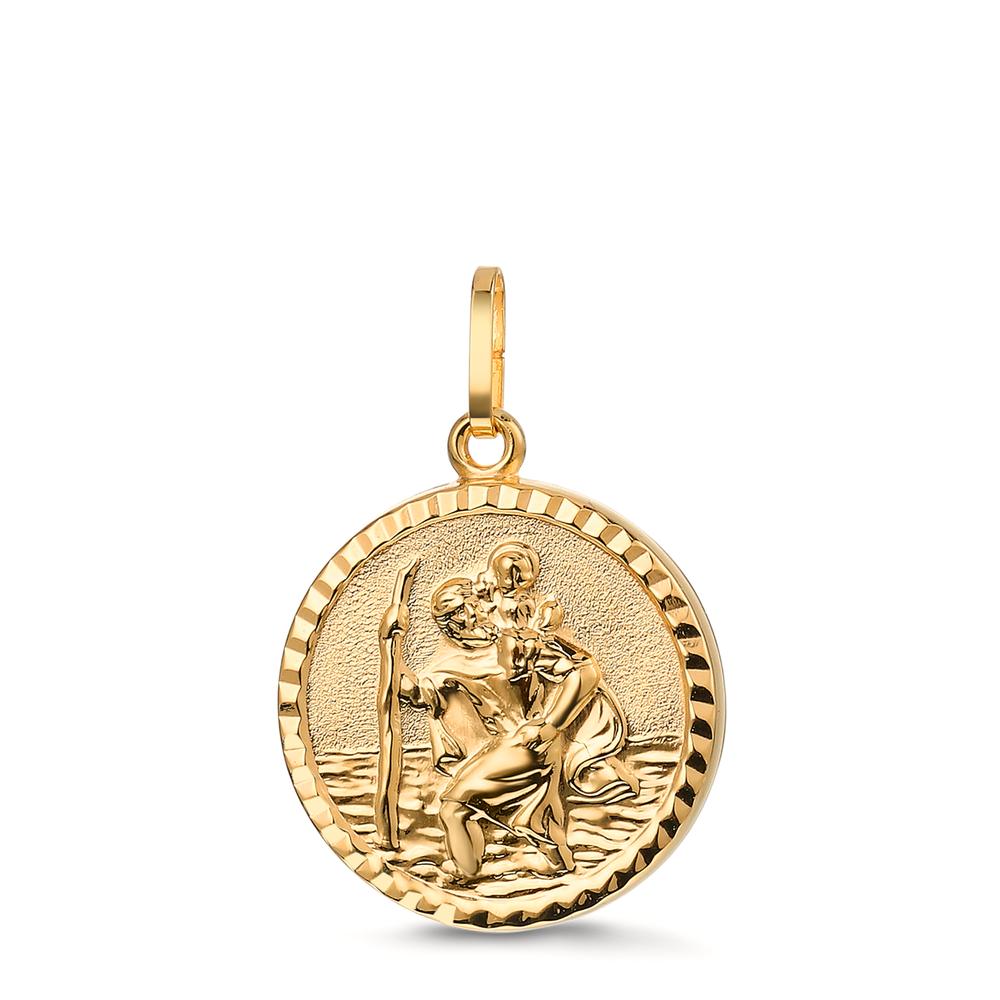 Anhänger 375/9 K Gelbgold St. Christopherus Ø16 mm