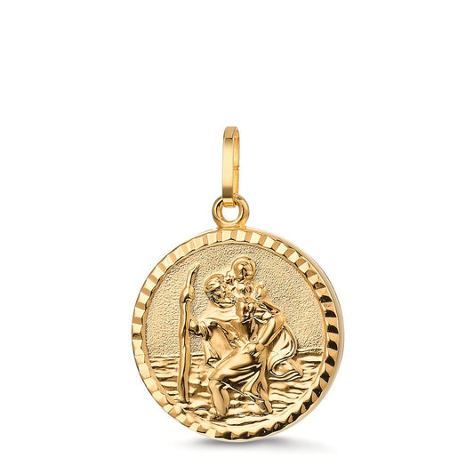 Anhänger 375/9 K Gelbgold St. Christopherus Ø16 mm