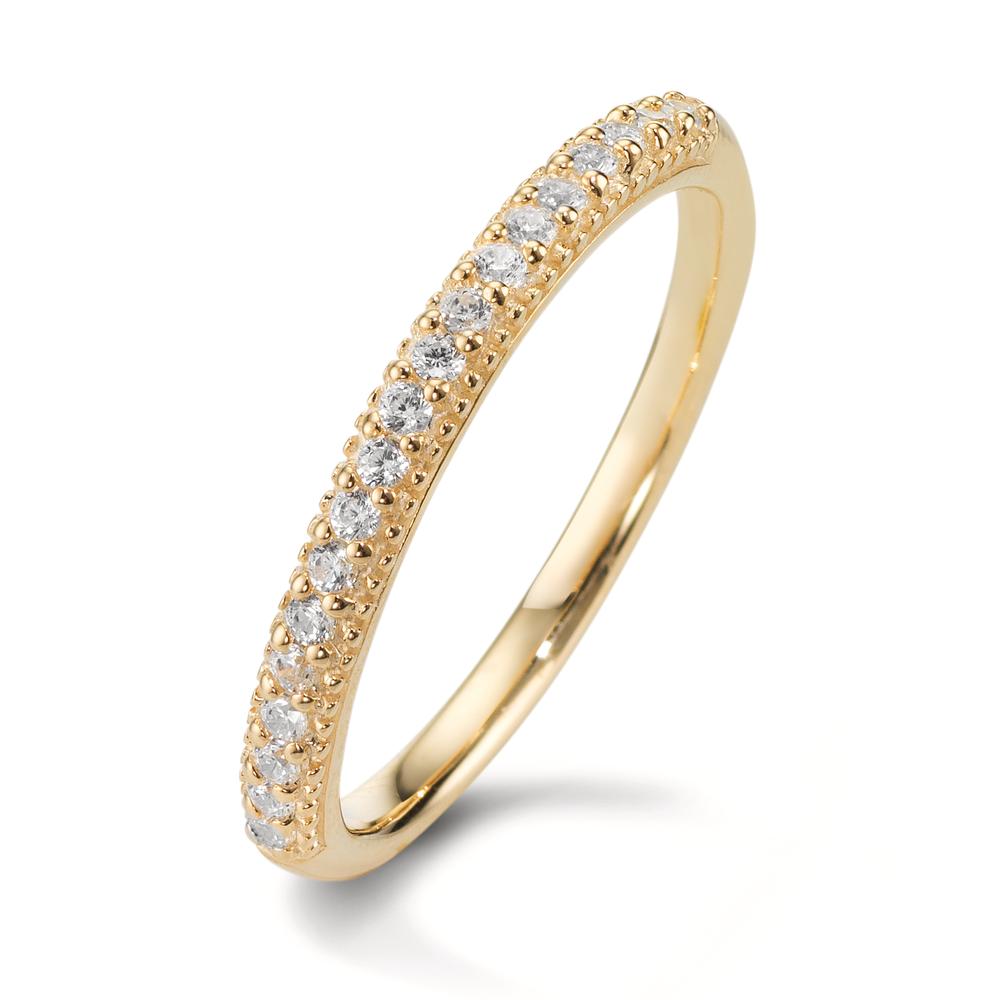 Memory ring 375/9K geel goud Zirkonia